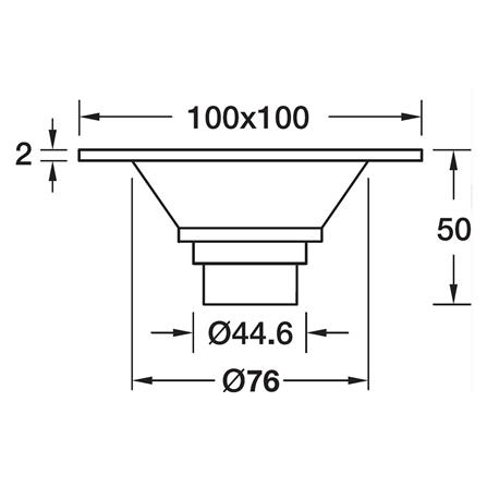 ตะแกรงกันกลิ่น HAFELE 495.60.801 4 นิ้ว_1