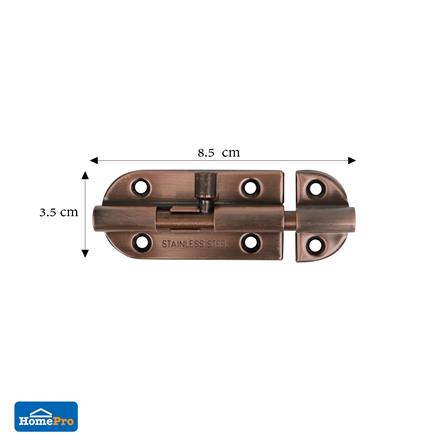 กลอนทั่วไป AZLE WL32-4 2 นิ้ว สีทองแดงรมดำ_4