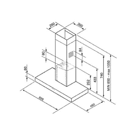 เครื่องดูดควันติดผนัง SMEG KBT900NE 90 ซม._1