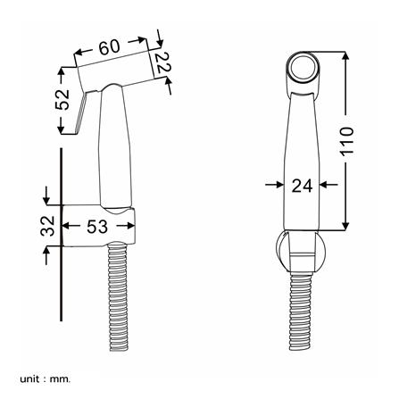 สายฉีดชำระสเตนเลสครบชุด RASLAND RA RAS2021 สีเงิน_5