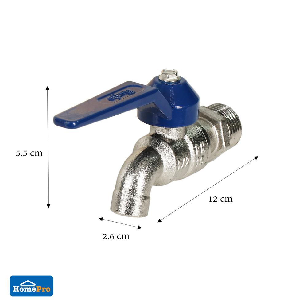ก๊อกบอล DEXZON 1/2 นิ้ว สีน้ำเงิน