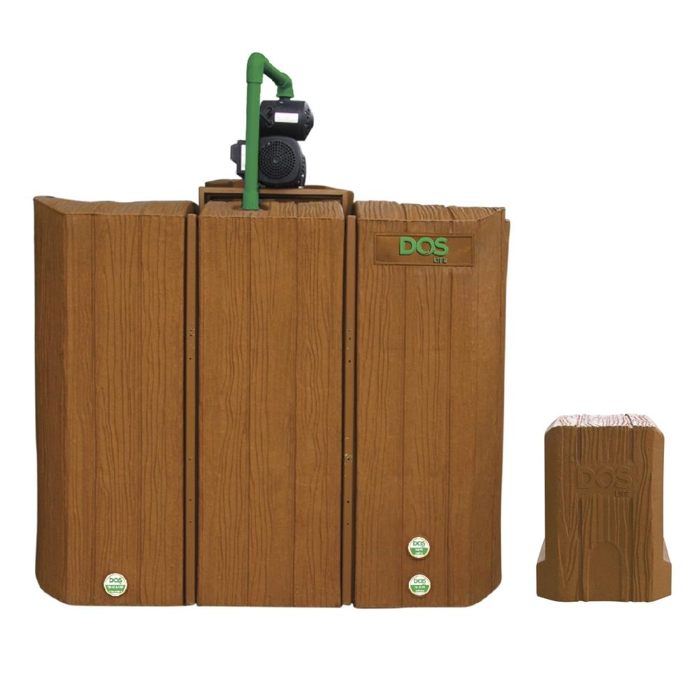 ถังเก็บน้ำ DOS TIMBERA WATER PAC 900 ลิตร+ปั๊มน้ำ HITACHI WMP-XX250W สี LITE OAK
