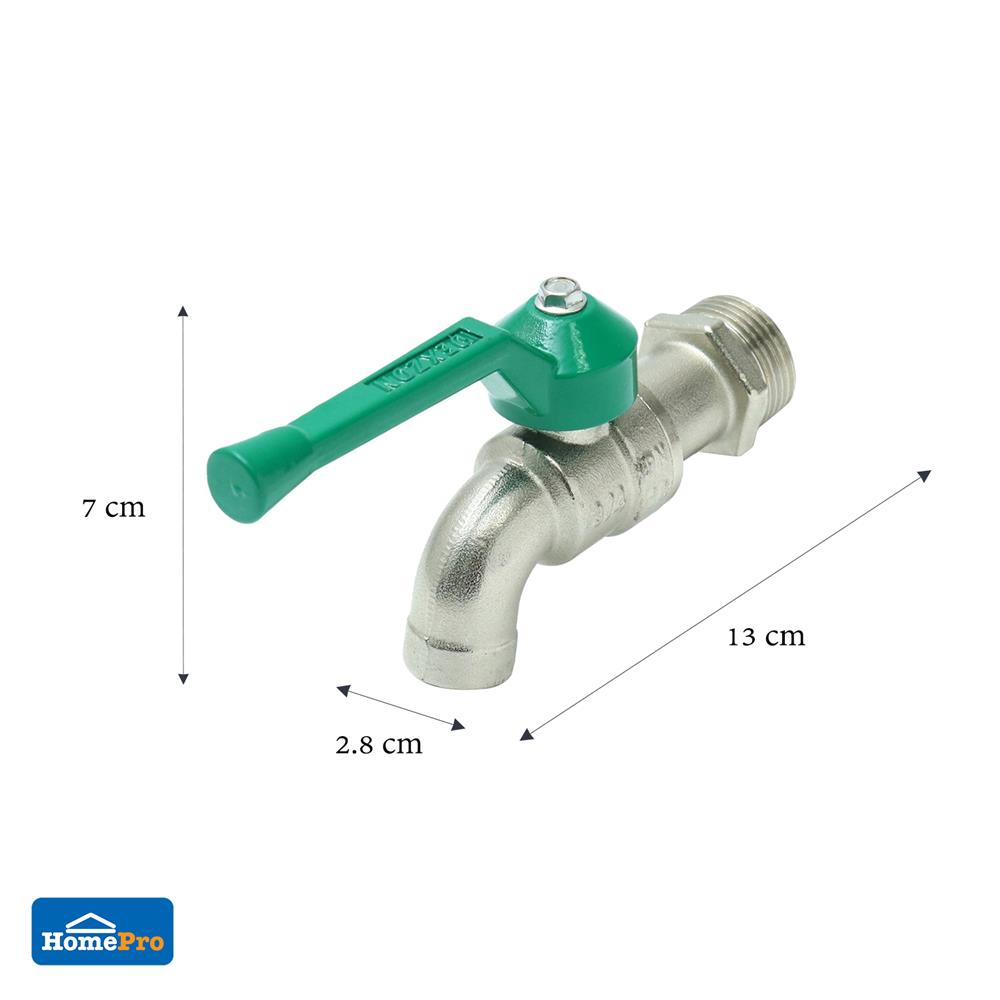 ก๊อกบอล DEXZON 3/4 นิ้ว สีเขียว