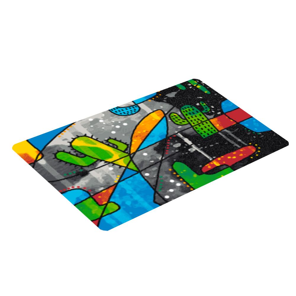 พรม PRAW CACTUS ABSTRACT A 50X75 ซม. สีเทา