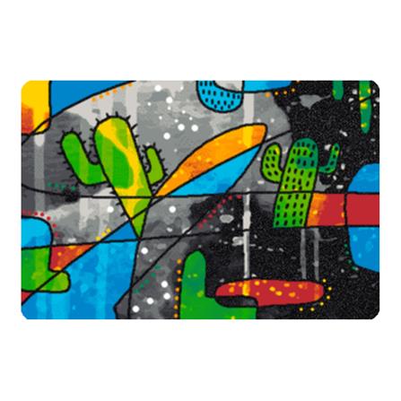 พรม PRAW CACTUS ABSTRACT A 50X75 ซม. สีเทา