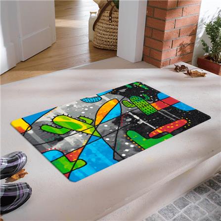 พรม PRAW CACTUS ABSTRACT A 50X75 ซม. สีเทา_6