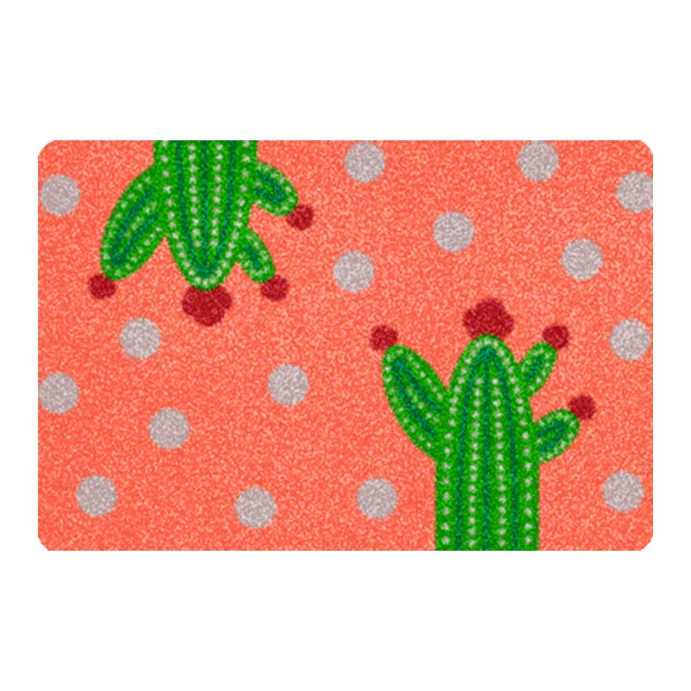 พรม PRAW TROPICAL CACTUS 50X75 ซม. สีชมพู