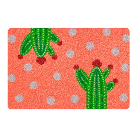 พรม PRAW TROPICAL CACTUS 50X75 ซม. สีชมพู