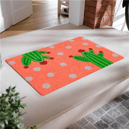 พรม PRAW TROPICAL CACTUS 50X75 ซม. สีชมพู_5