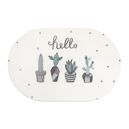 พรมหินเช็ดเท้า HOME LIVING STYLE CACTUS 39X60 ซม. สีเขียว_0