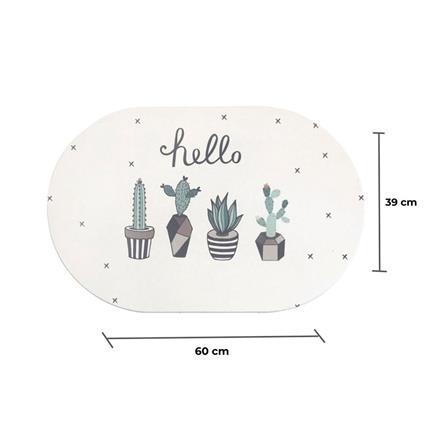พรมหินเช็ดเท้า HOME LIVING STYLE CACTUS 39X60 ซม. สีเขียว_4