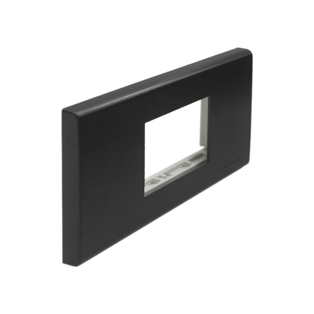 หน้ากาก 2 ช่องกลาง PANASONIC WEG68029MB สีดำเมทาลิค