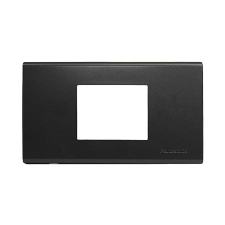 หน้ากาก 2 ช่องกลาง PANASONIC WEG68029MB สีดำเมทาลิค