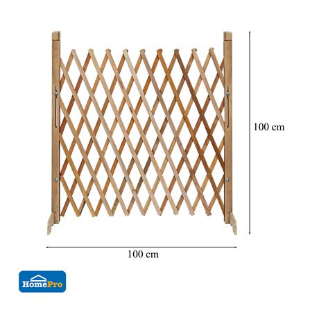 รั้วไม้ยืด-หด ME LIVING NICE 100x100 ซม. สีธรรมชาติ_6