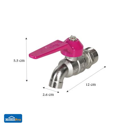 ก๊อกบอล DEXZON 1/2 นิ้ว สีม่วง_3