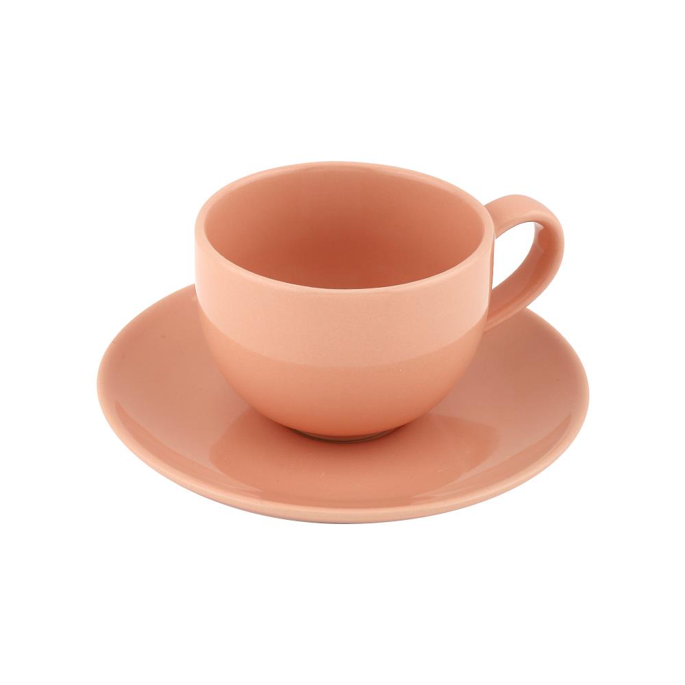 ชุดถ้วยกาแฟเซรามิก 220ml ME LIVING SHINE ส้ม