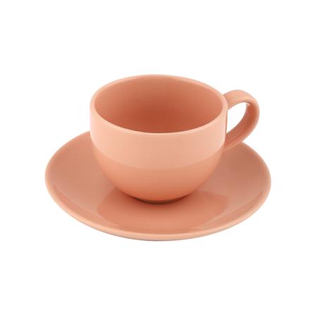 ชุดถ้วยกาแฟเซรามิก 220ml ME LIVING SHINE ส้ม_0