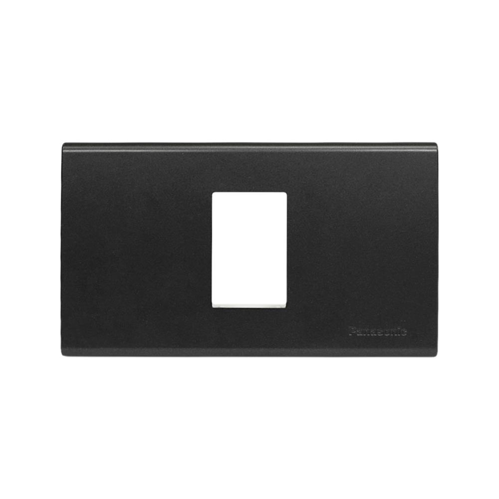 หน้ากาก 1 ช่อง PANASONIC WEG6801MB สีดำเมทาลิค