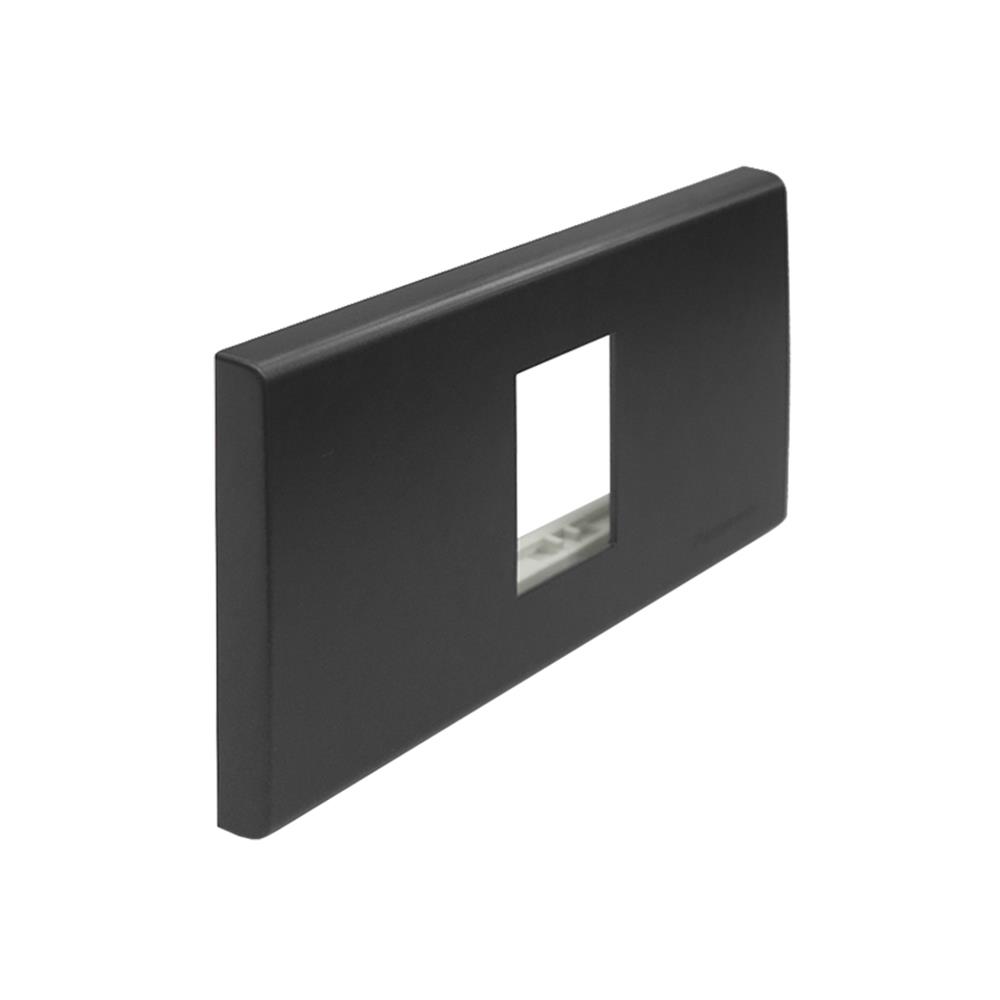 หน้ากาก 1 ช่อง PANASONIC WEG6801MB สีดำเมทาลิค