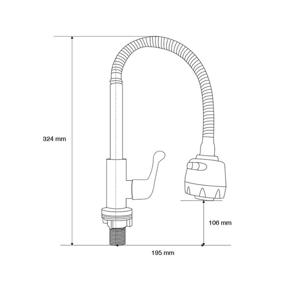 ก๊อกซิงค์เดี่ยว เคาน์เตอร์ ELEGANCE EG-8196