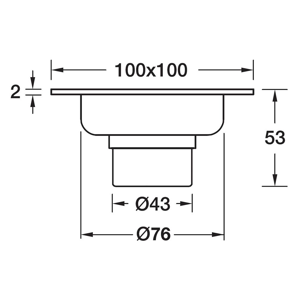 ตะแกรงกันกลิ่น HAFELE 495.60.804 4 นิ้ว