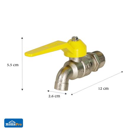 ก๊อกบอล DEXZON 1/2 นิ้ว สีเหลือง_3