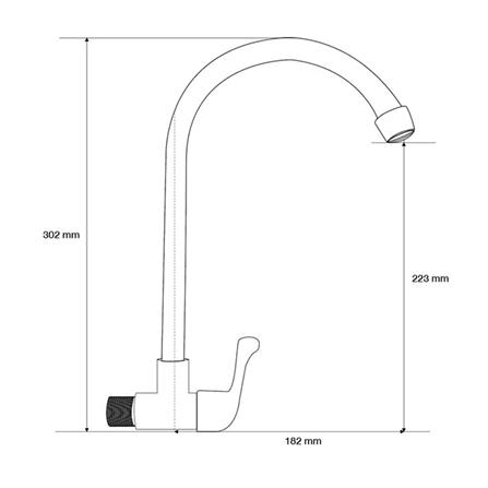 ก๊อกซิงค์เดี่ยว ผนัง ELEGANCE EG-8195_1