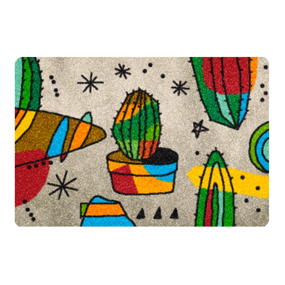 พรม PRAW ECHINOPSIS ART 50X75 ซม. สีเทา