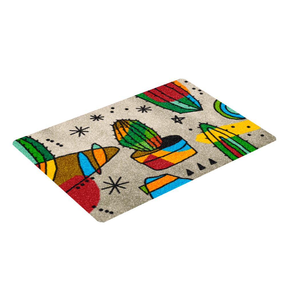 พรม PRAW ECHINOPSIS ART 50X75 ซม. สีเทา