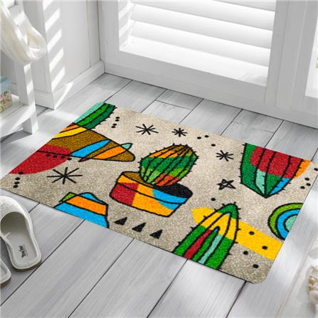 พรม PRAW ECHINOPSIS ART 50X75 ซม. สีเทา_5