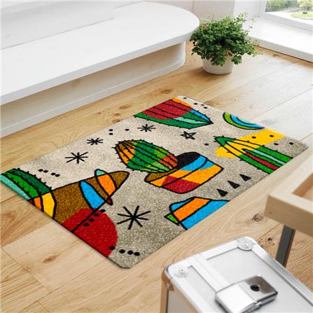 พรม PRAW ECHINOPSIS ART 50X75 ซม. สีเทา_6