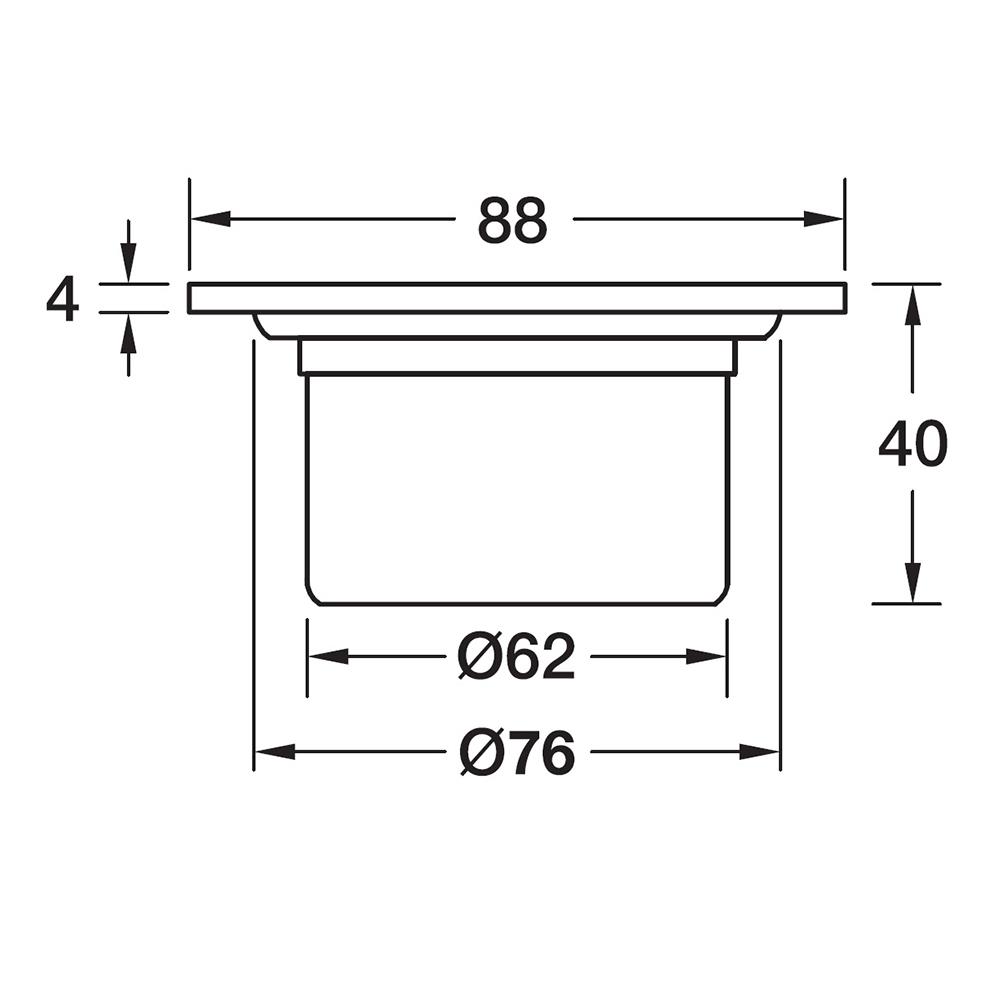 ตะแกรงกันกลิ่น HAFELE 495.60.803 3.5 นิ้ว