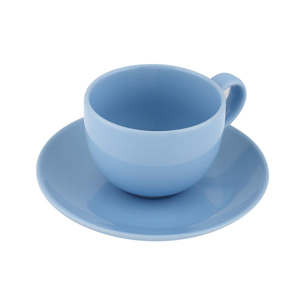 ชุดถ้วยกาแฟเซรามิก 220ml ME LIVING SHINE ฟ้า