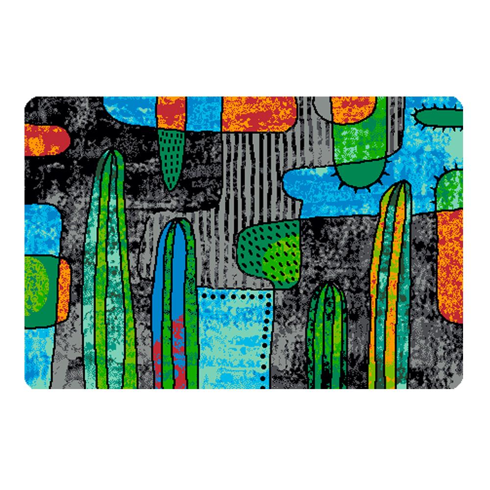 พรม PRAW CACTUS ABSTRACT B 50X75 ซม. สีเทา