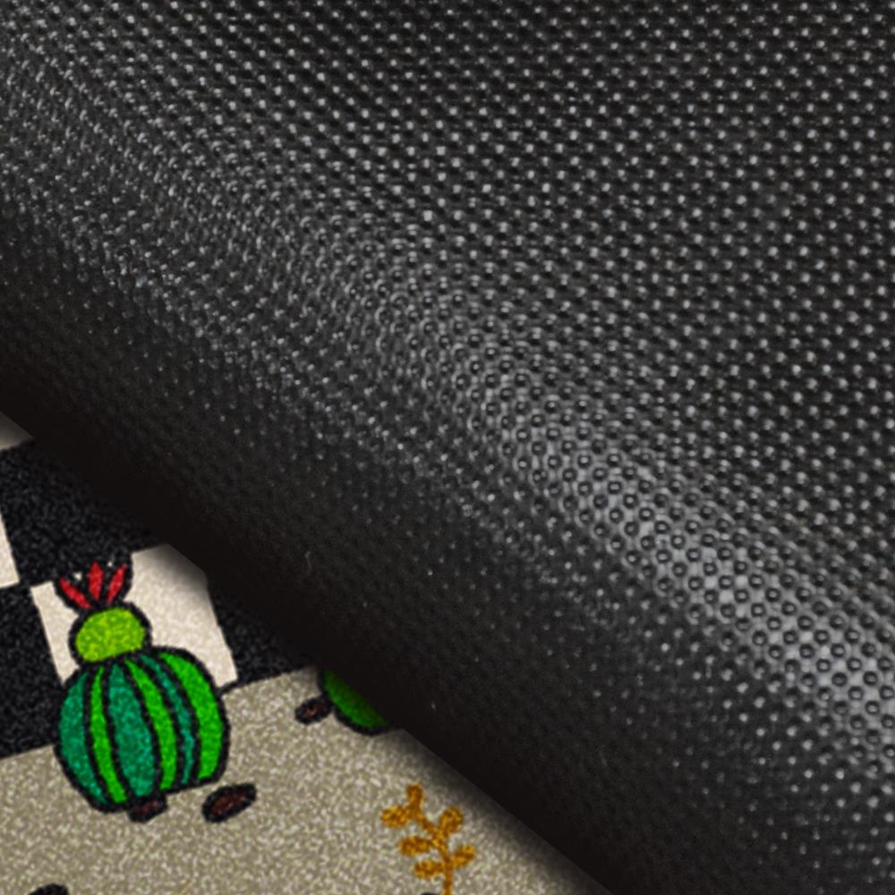 พรม PRAW ASTROPHYTUM 50X75 ซม. สีเทา/ดำ