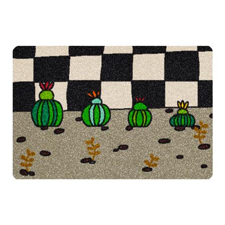 พรม PRAW ASTROPHYTUM 50X75 ซม. สีเทา/ดำ