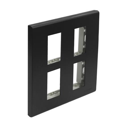 หน้ากาก 4 ช่อง PANASONIC WEG6804MB สีดำเมทาลิค_1