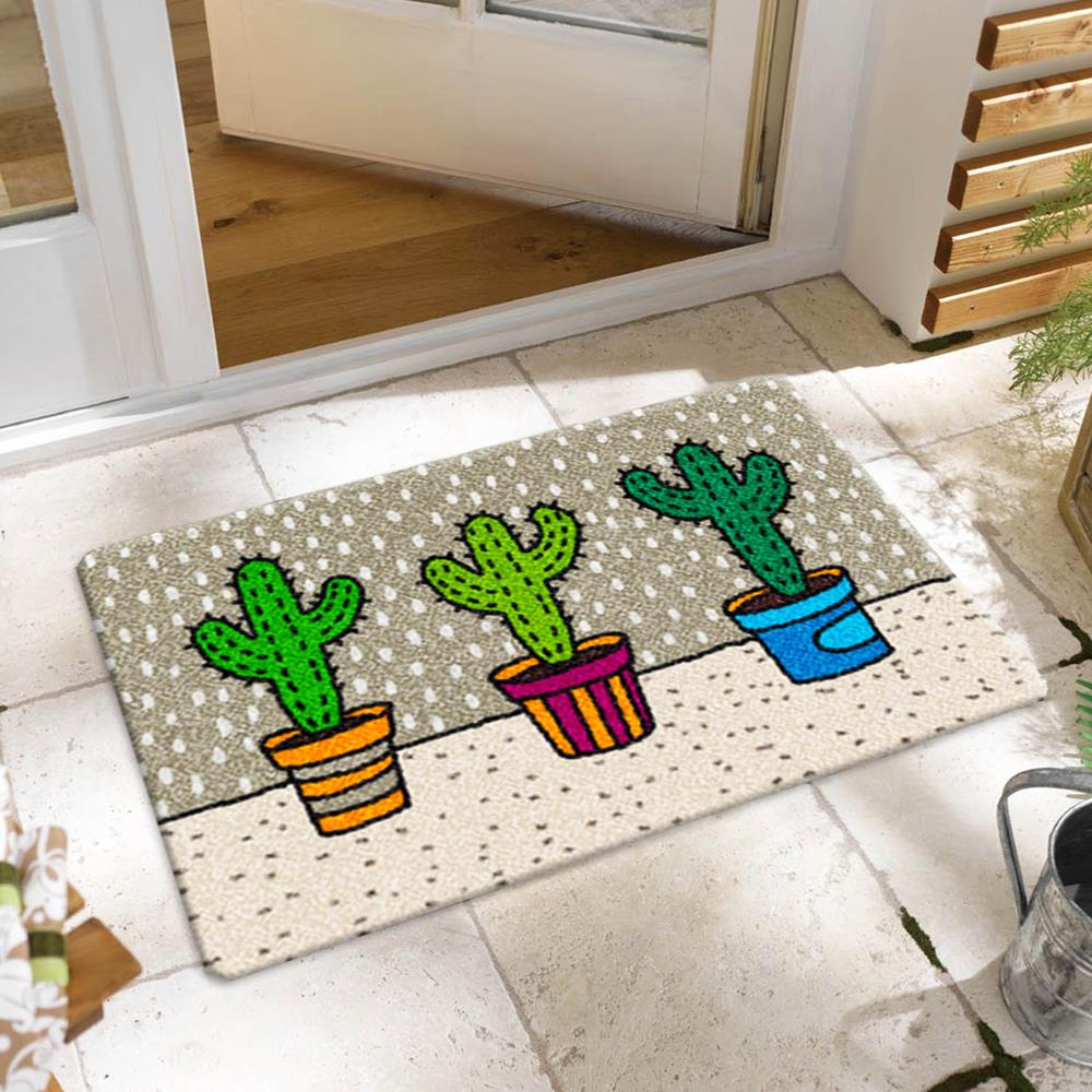 พรม PRAW 3 GEOMETRIZANS 50X75 ซม. สีเทา