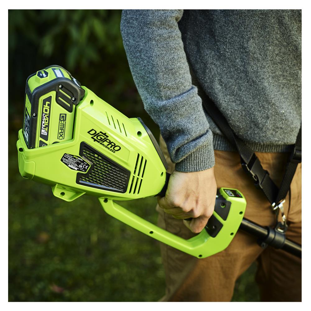 เครื่องตัดหญ้าสะพายบ่าไร้สาย (เฉพาะตัวเครื่อง) GREENWORKS 2103907 40 โวลต์