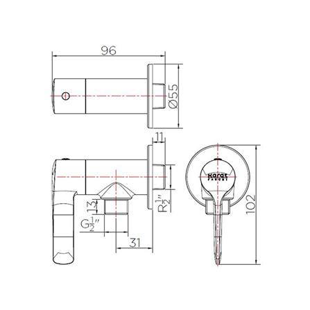 วาล์วฝักบัว KARAT FAUCET KF-63-470-50_1