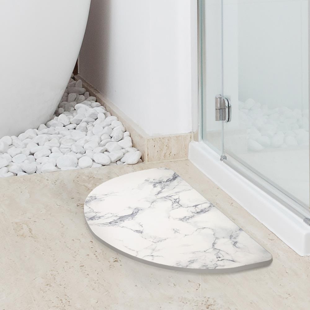 พรมหินเช็ดเท้า HOME LIVING STYLE ARCH 39X60 ซม. สีขาว