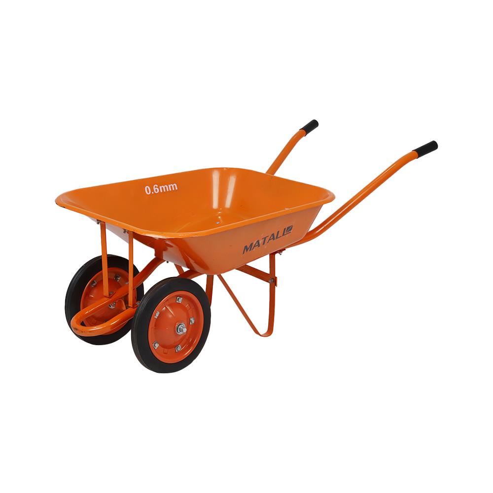 รถเข็นปูน ล้อคู่ MATALL WB6200D สีส้ม