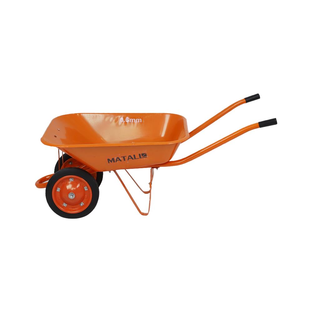 รถเข็นปูน ล้อคู่ MATALL WB6200D สีส้ม