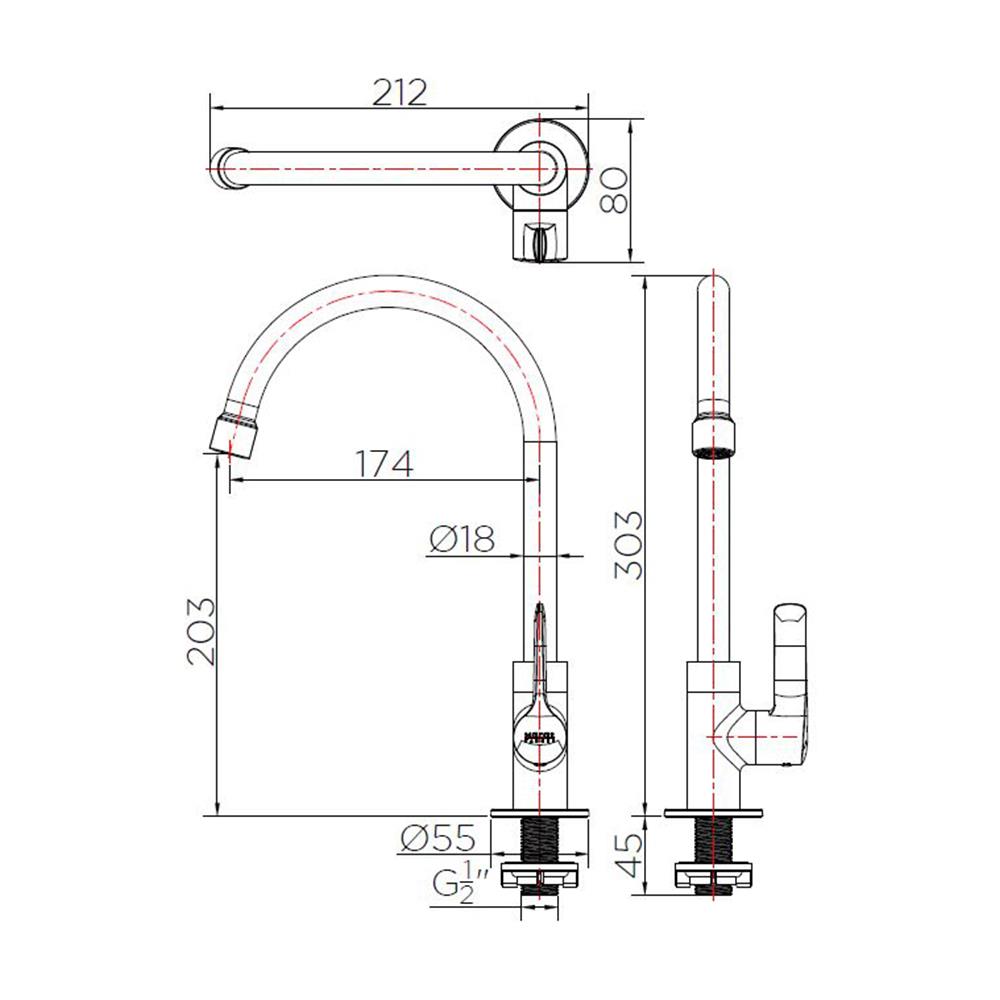 ก๊อกซิงค์ KARAT FAUCET KF-63-511-50