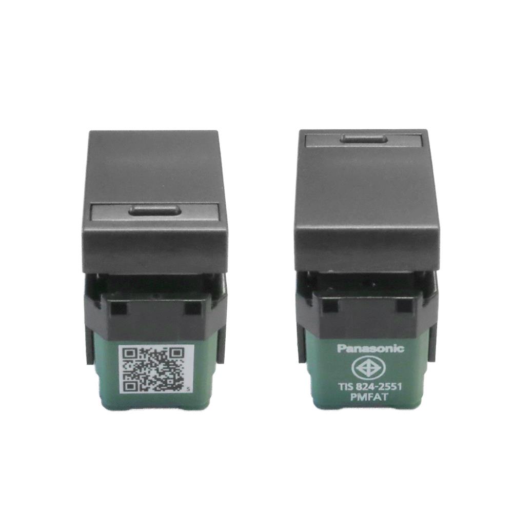 สวิตช์ 1 ทาง PANASONIC WEG5531MB ขนาด 1 ช่อง  สีดำเมทาลิค