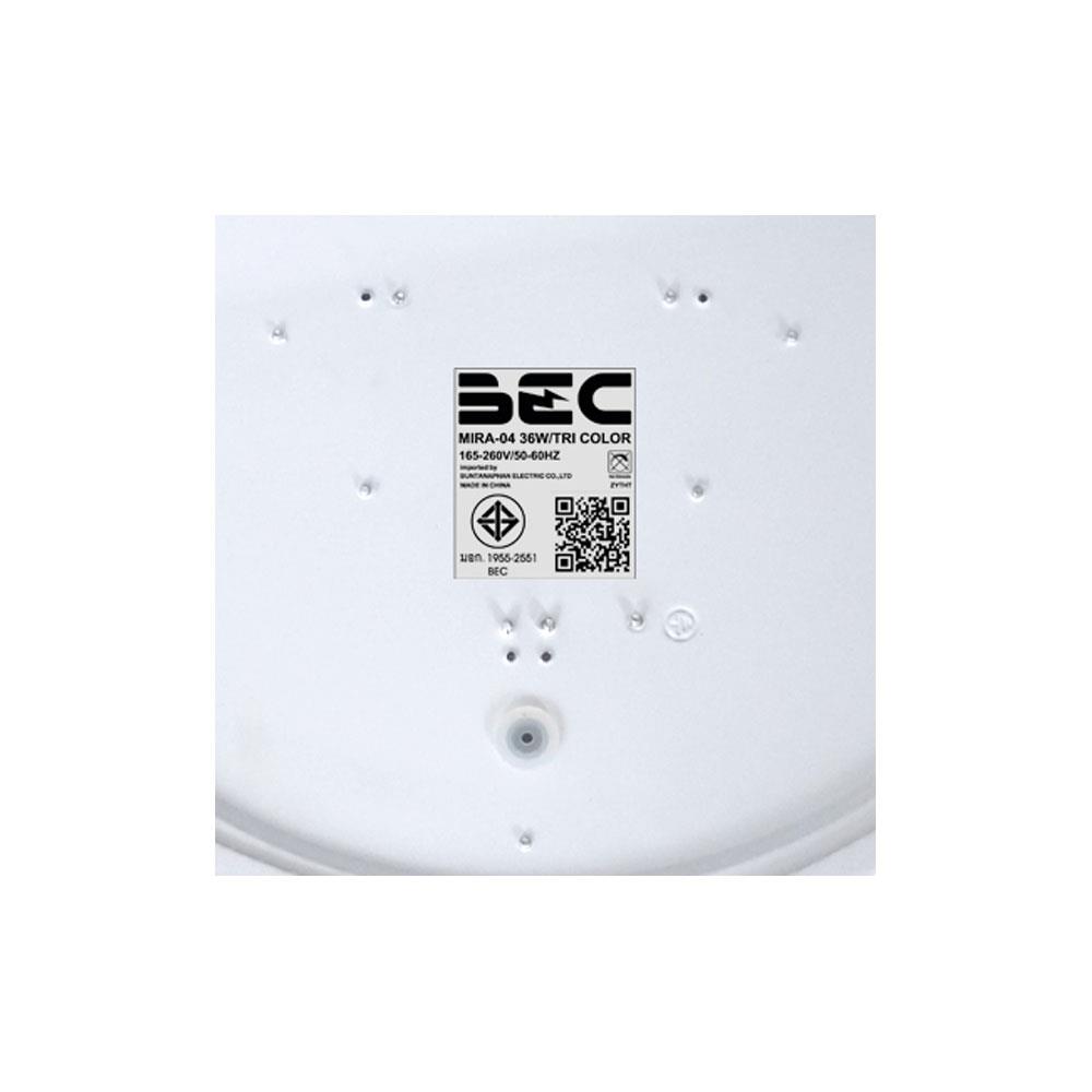 ไฟเพดาน LED BEC MIRA-04 15 นิ้ว 36 วัตต์ DAYLIGHT/COOL WHITE/WARM WHITE สีขาว