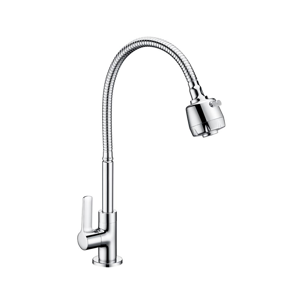 ก๊อกซิงค์เดี่ยวเคาน์เตอร์ KARAT FAUCET KF-63-519-50 สีโครม