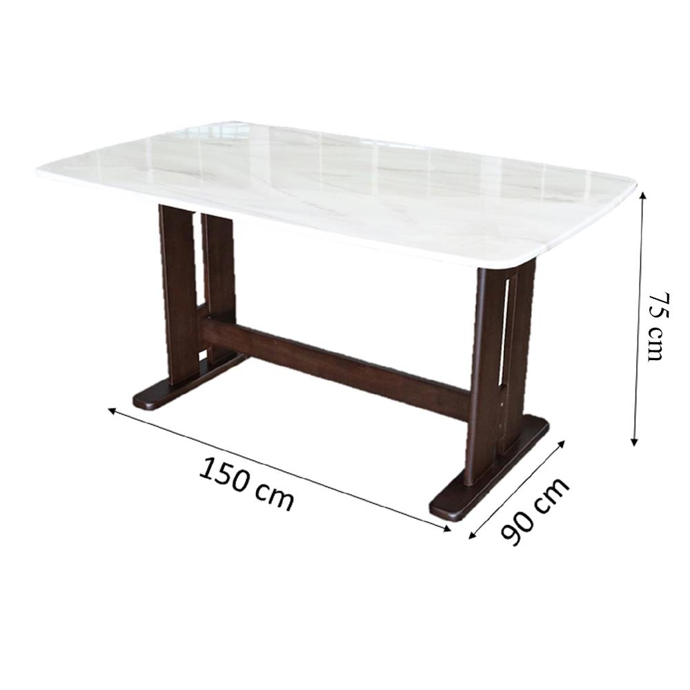 ชุดโต๊ะอาหาร 4 ที่นั่ง GROWN EMPORIUM สี LIGHT WALNUT