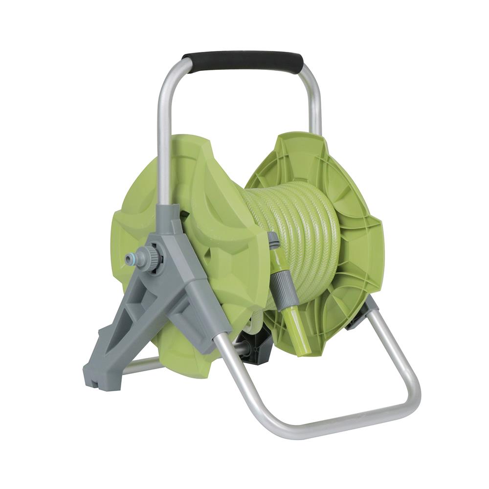 GROUND-BASED HOSE REEL SPRING W-07 1/2"X20M GREEN-GREY