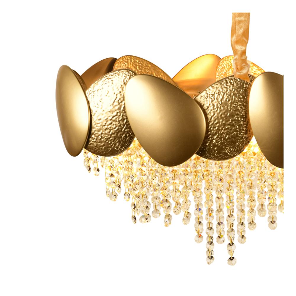 ไฟช่อ L&E 01-02894 สีทอง/ใส 9 หัว